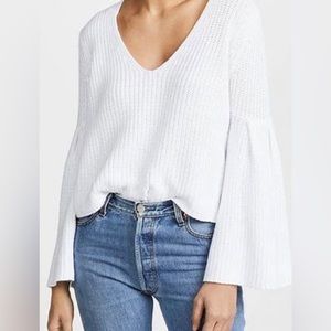Free People Damsel sweater in white